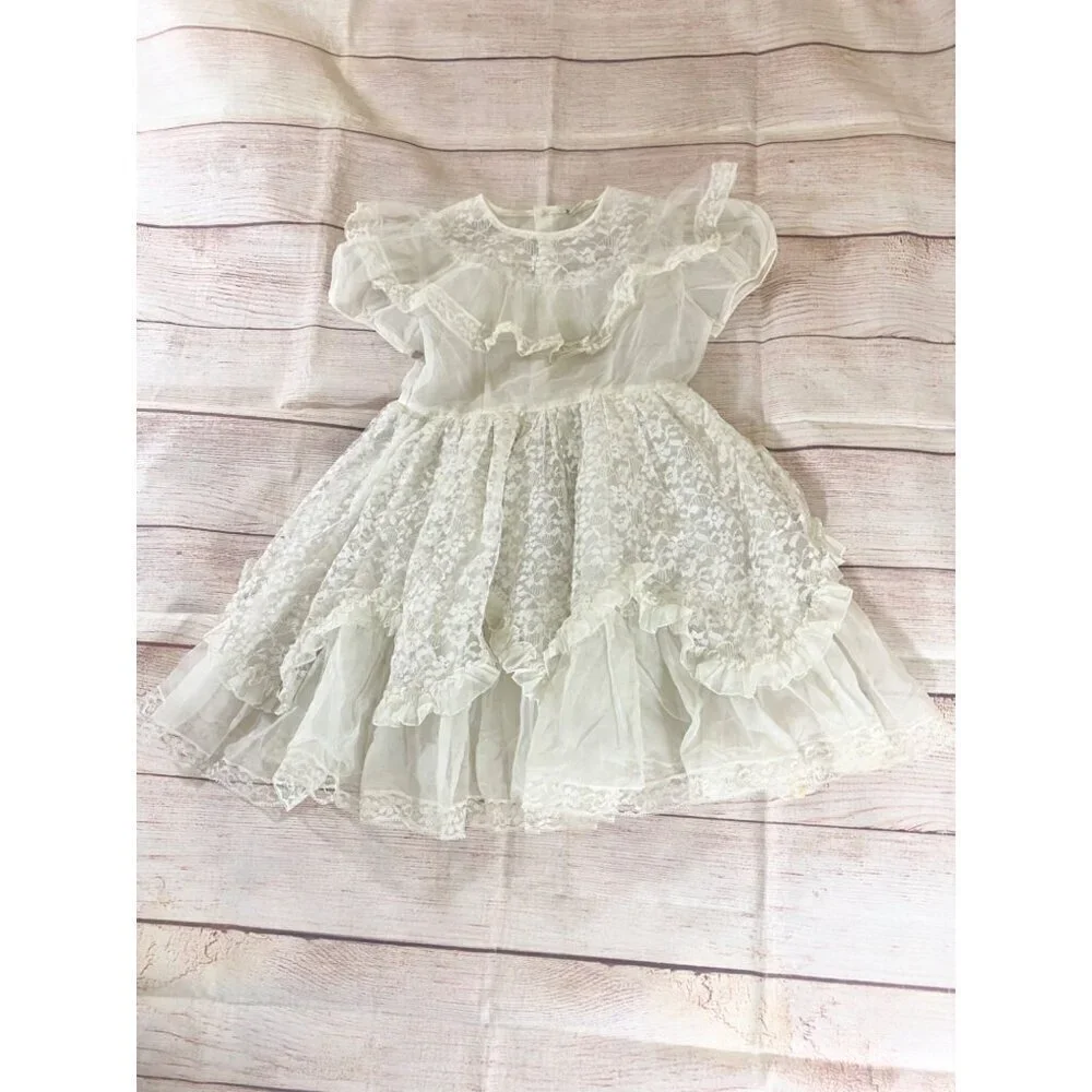 Vintage 1950's First Lady of The Party By Merry Girl - Girls Mesh Dress - No Siz - Picture 6 of 13